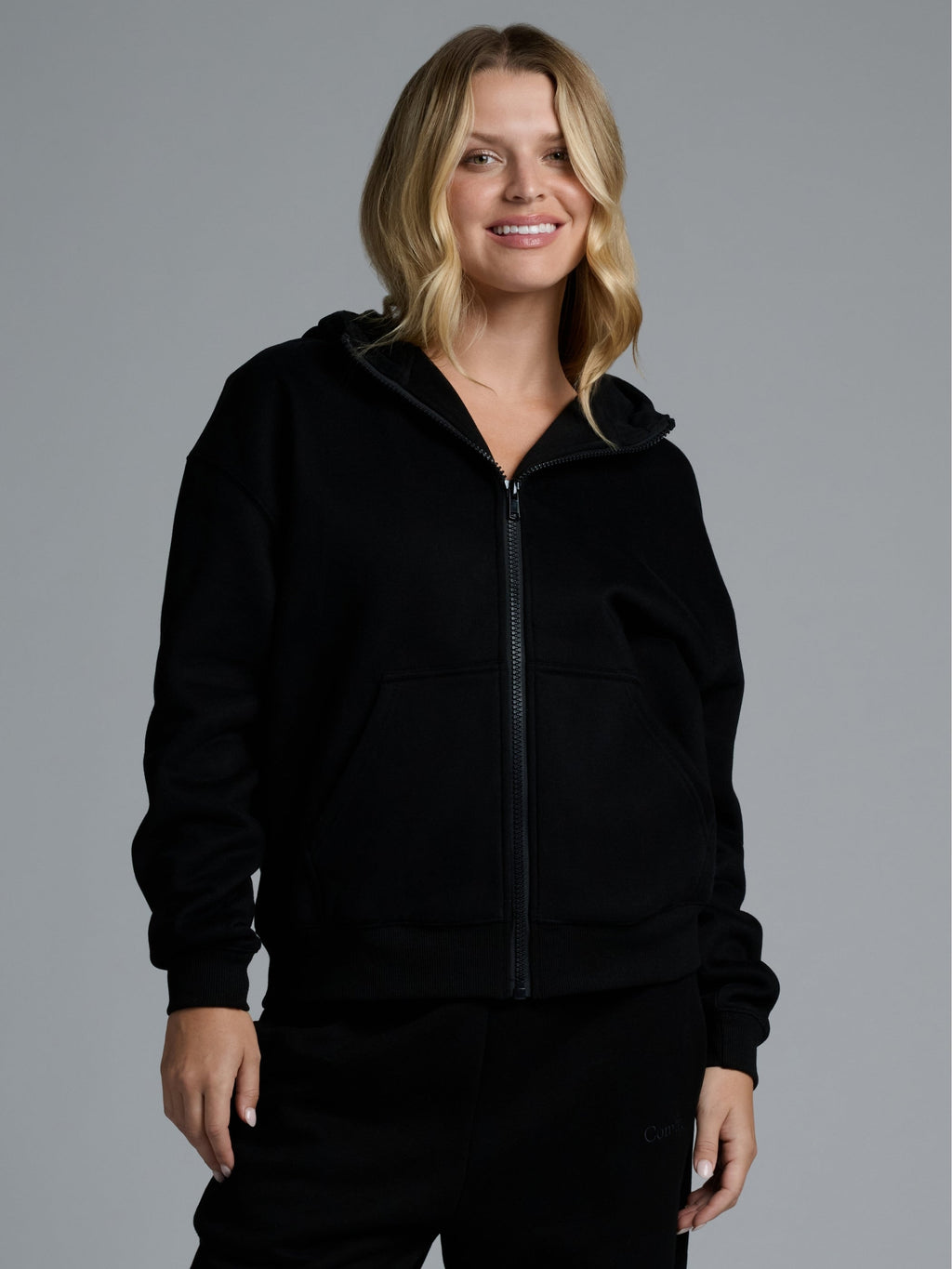 Basic Crop Zip Hoodie - Pre Order
