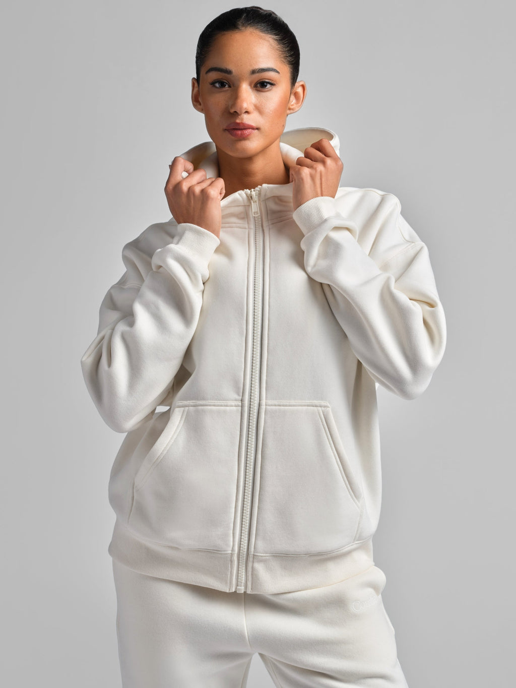 Basic Crop Zip Hoodie - Pre Order