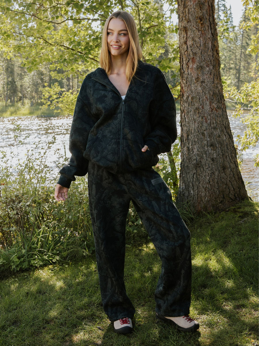 Camo Straight Leg Sweatpants