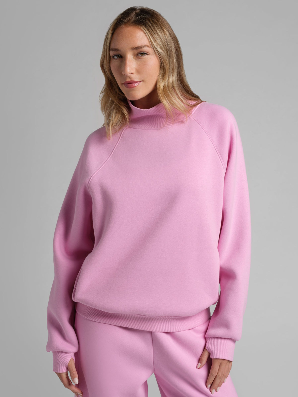 Basic Mock Neck Sweatshirt