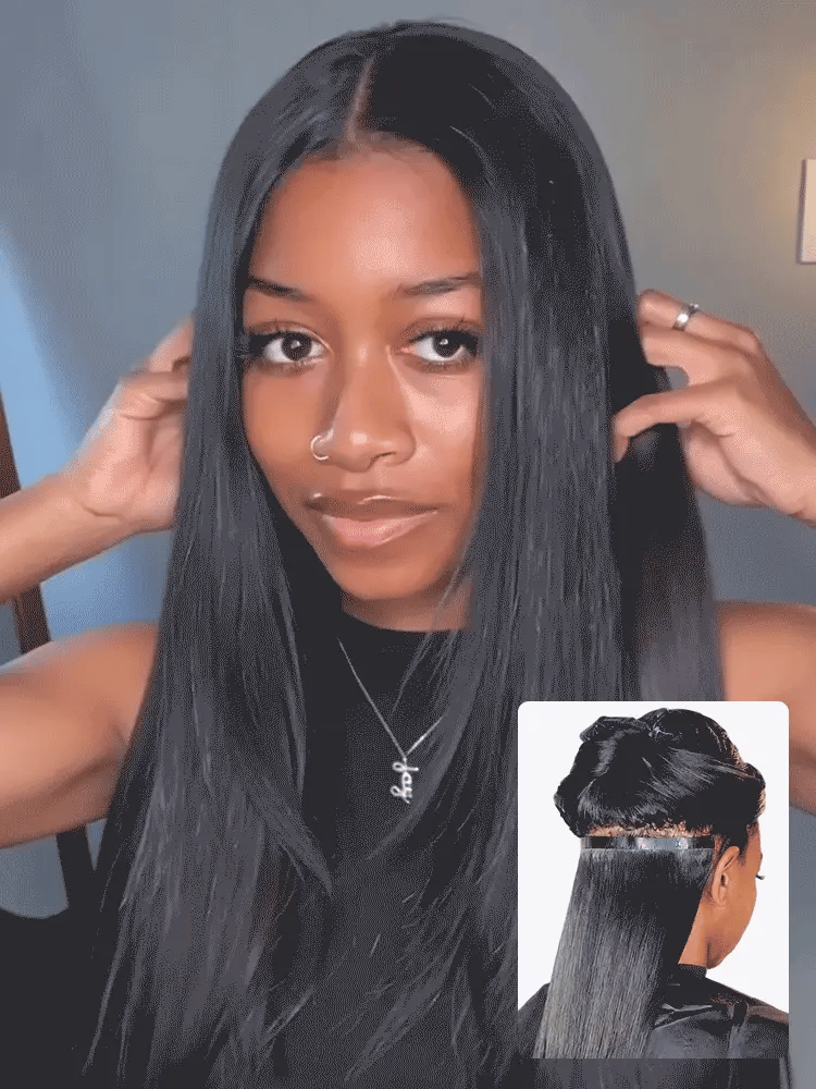 Straight / Body Wave / Kinky Curly / Yaki Straight / Kinky Straight / Messy Curly Clip in Hair Extensions Real Human Hair Pieces 135g 9pcs / 7pcs with Free Gift