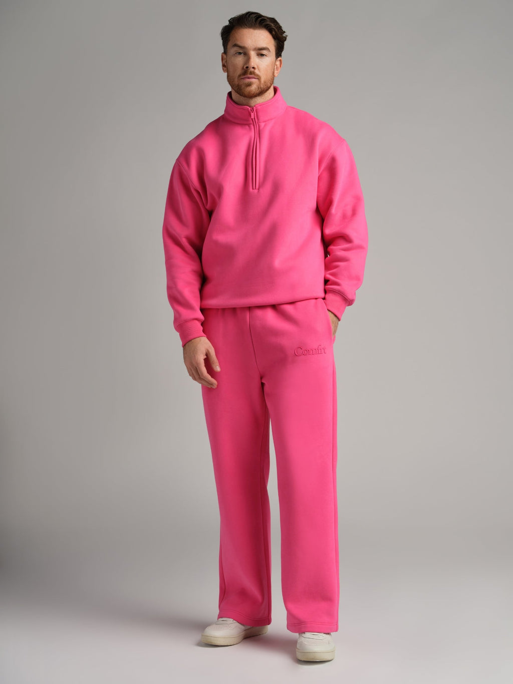 Basic Quarter Zip Mock Neck