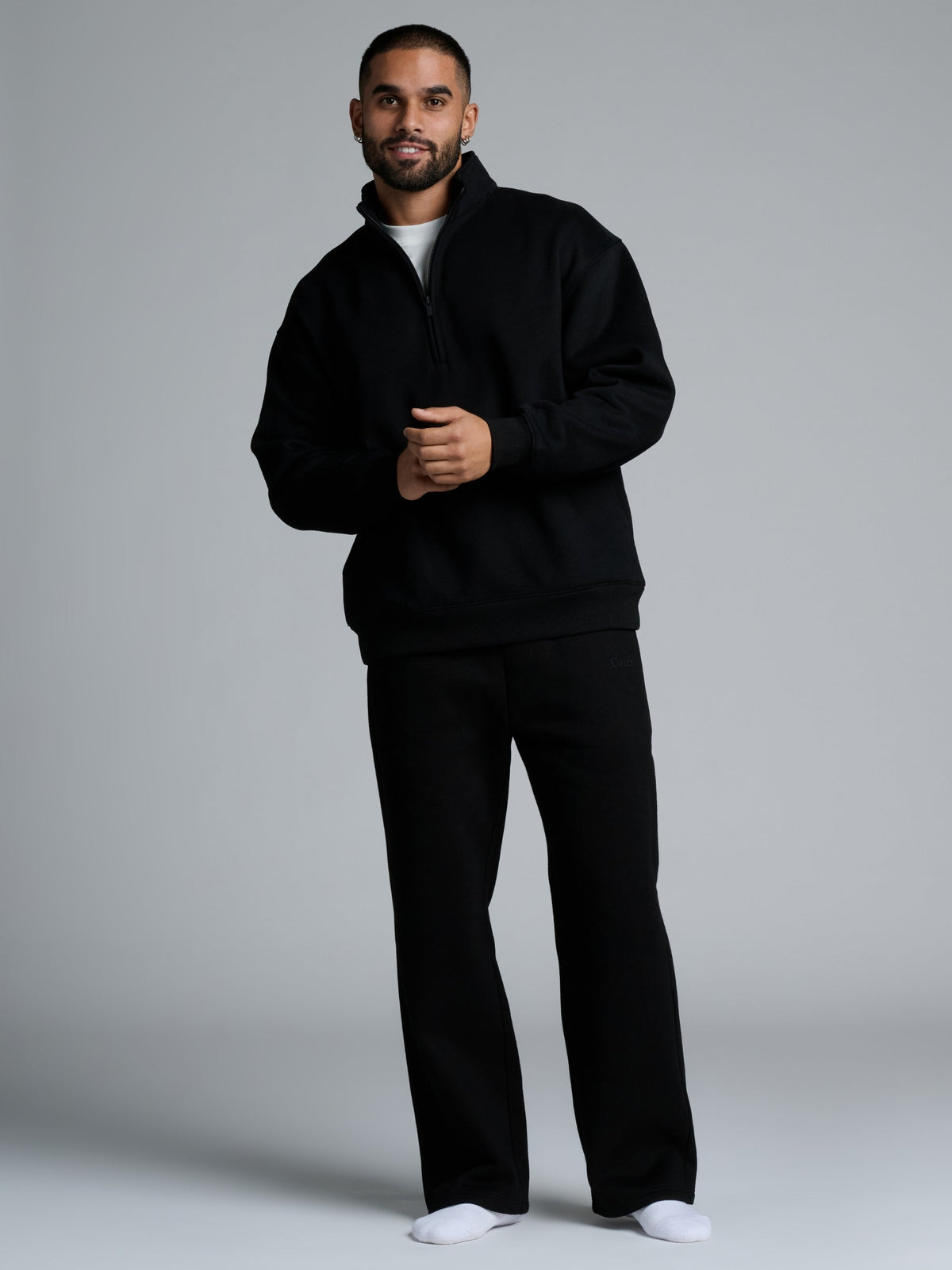 Basic Quarter Zip Mock Neck - Pre Order