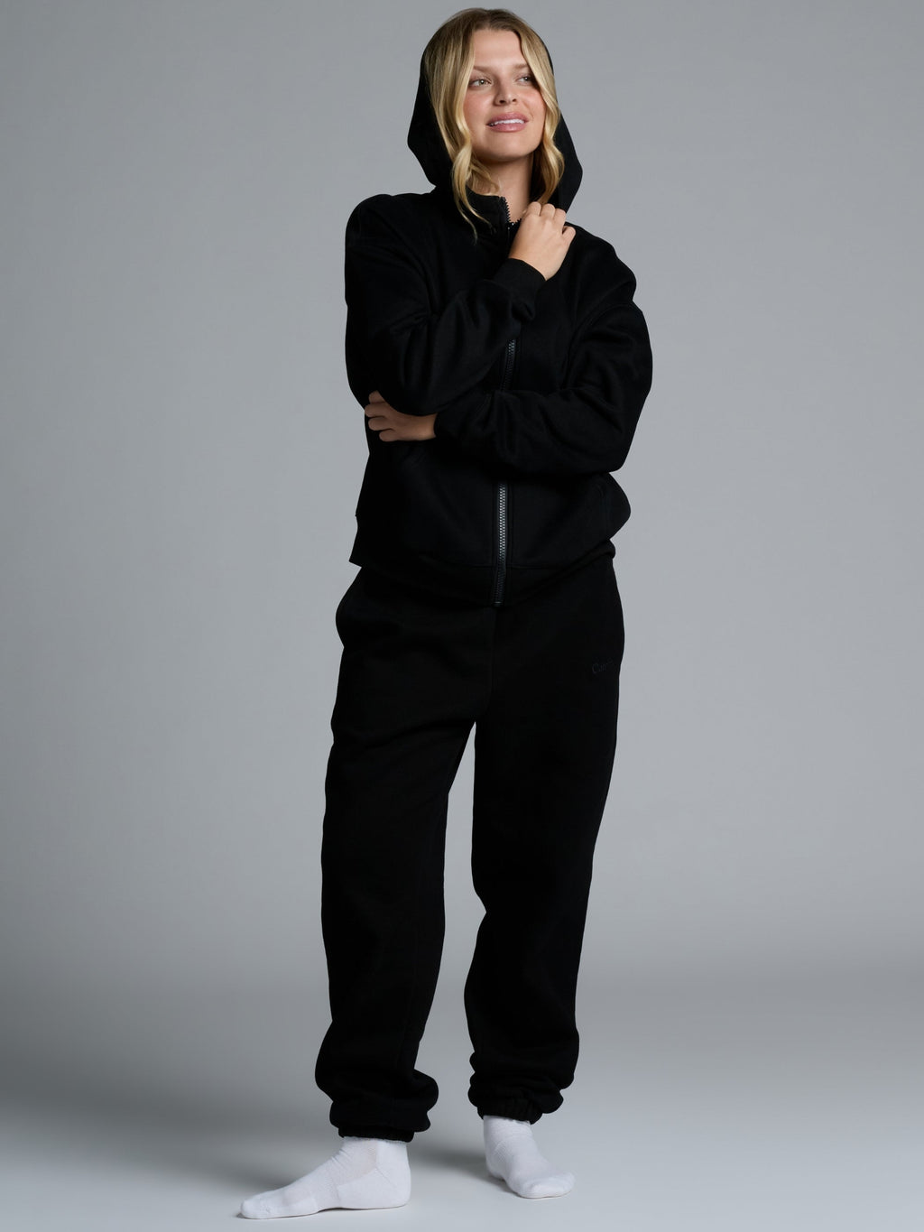 Basic Crop Zip Hoodie - Pre Order