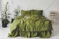 Green Moss Termoregulating Linen Bedding Set