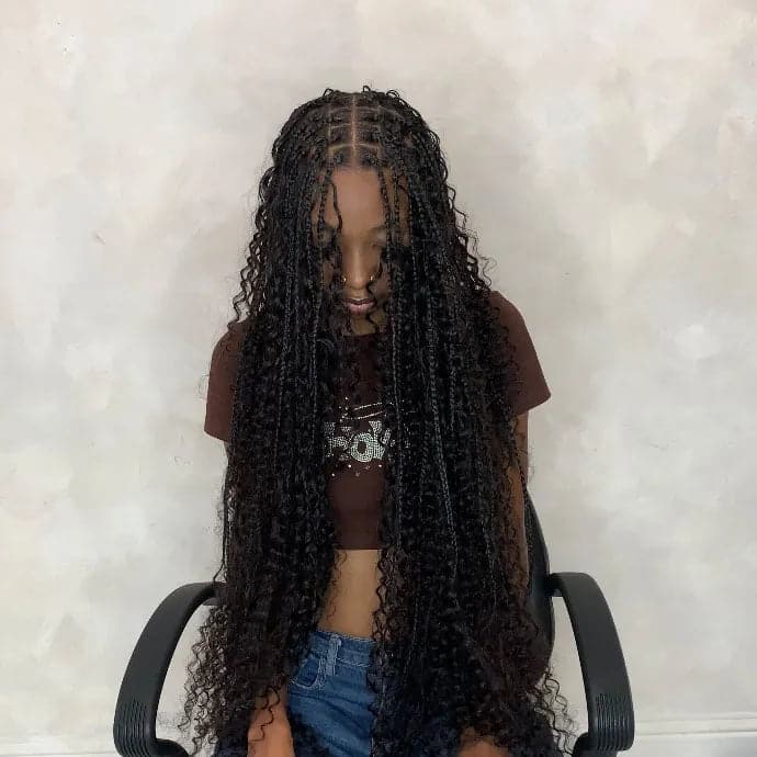 Deep Wave Bulk Hair Extensions for Braiding